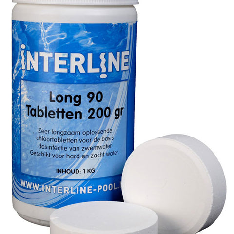 Interline Chloortabletten - Long90 200gram/1kg