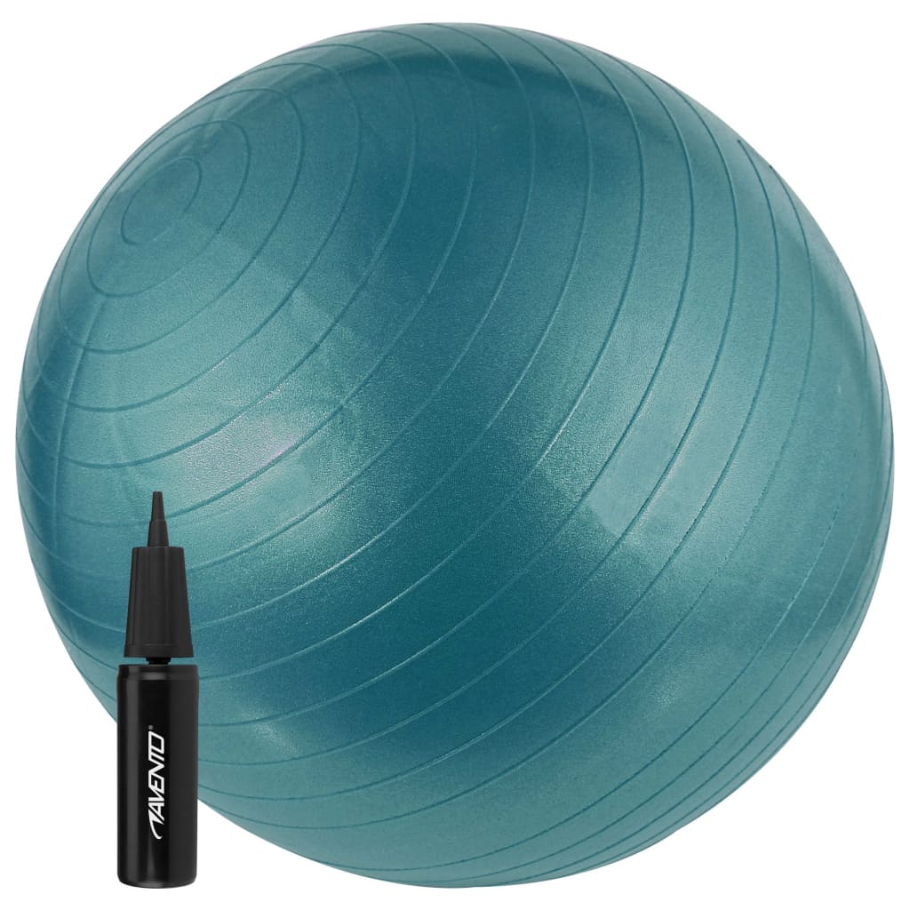 Avento Fitnessbal met pomp 65 cm blauw