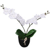 vidaXL Kunst orchidee plant met pot 30 cm wit