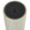 Kleur: beige Materiaal: natuurlijk sisal en spaanplaat Hoogte: 45 cm Diameter paal: 8 cm Inwendige diameter: 10 mm