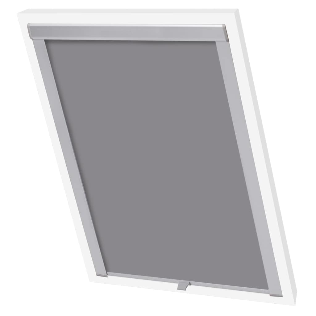 Kleur: grijs Materiaal: verduisterende stof en aluminium frame Velux maatcode: SK08 Eenvoudig schoon te maken en te onderhouden Inclusief montagemateriaal Materiaal: Polyester: 100%