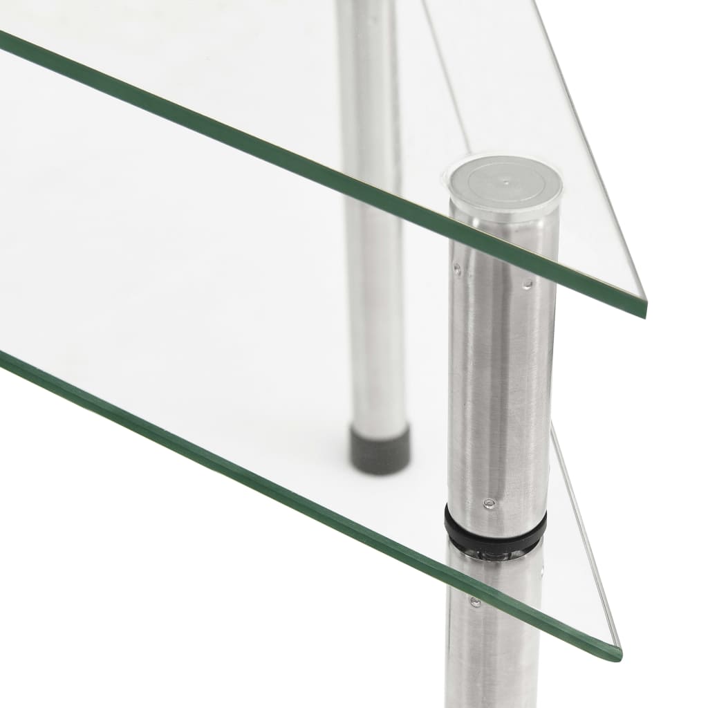 vidaXL Keukenschap 49,5x35x19 cm gehard glas transparent