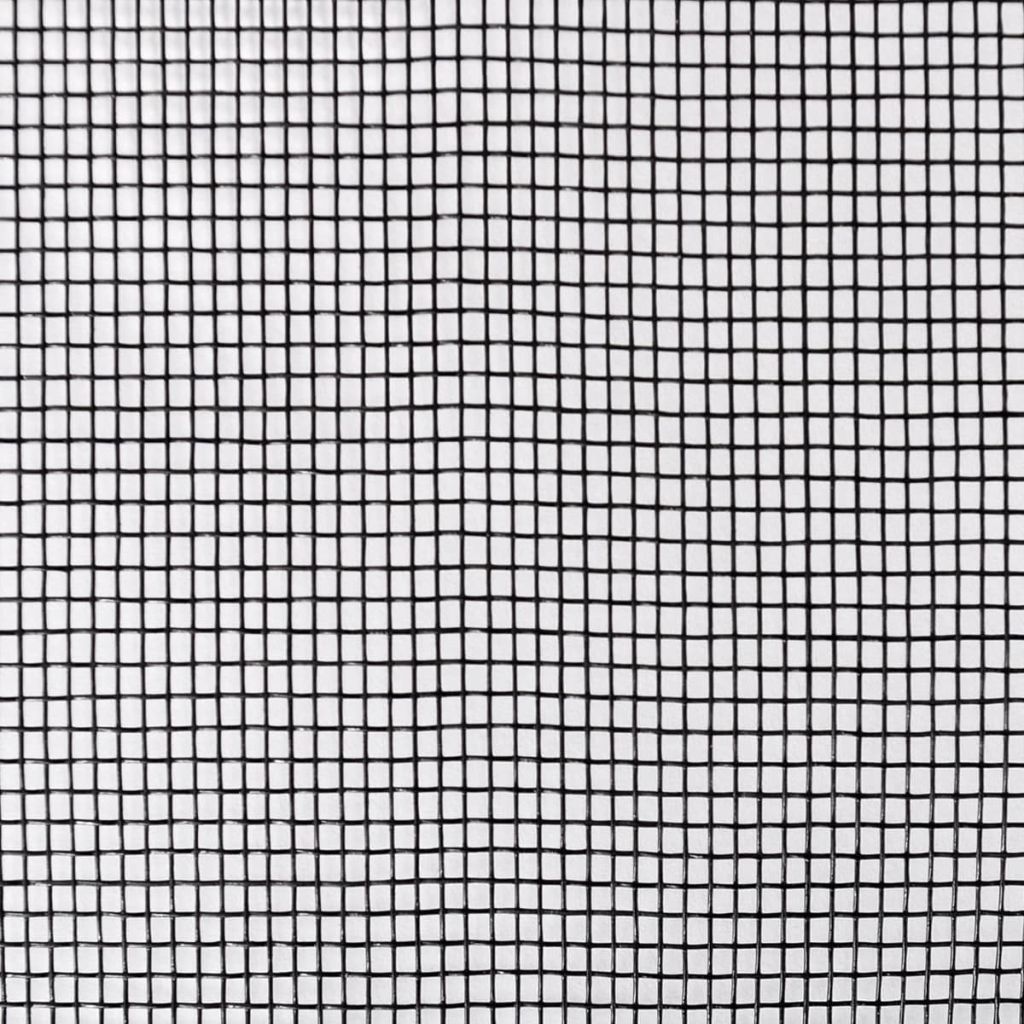 Kleur: zwart Totale afmetingen: 100 x 1.000 cm (B x L) Afmetingen mesh: 1,17 x 1,57 mm (L x B) Gewicht: 110 g per vierkante meter Materiaal: glasvezel 252 gaten per vierkante inch
