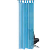 Kleur: Turquoise Afmeting: 140 x 245 cm (B x H) Onderhoud: Handwas Levering inclusief 2 stuks vitrage en 2 gordijnkoorden Materiaal: Polyester: 100%