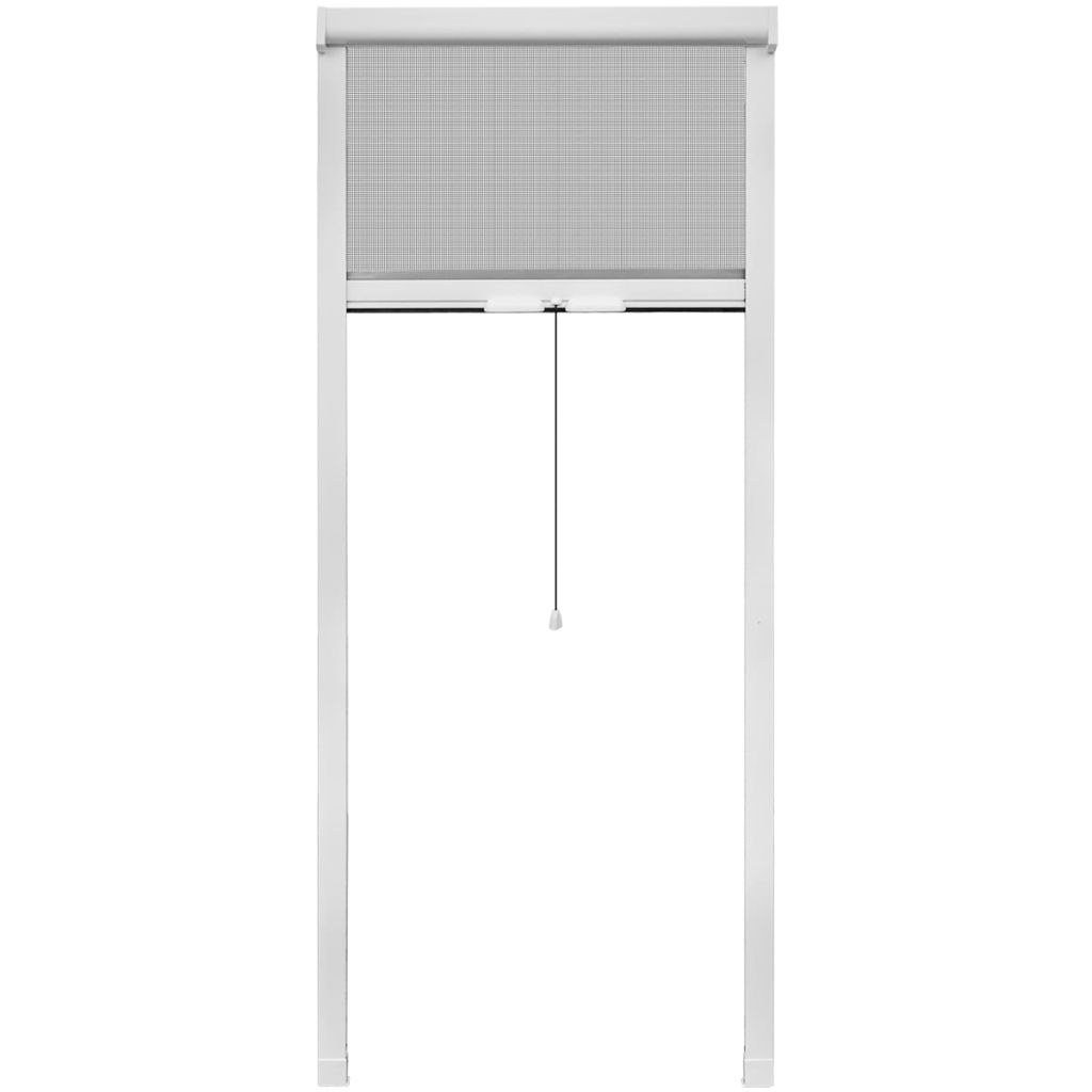 Afmetingen: 80 x 170 cm (B x H) Kleur frame: wit Kleur gaas: zwart Materiaal frame: aluminium Materiaal mesh: glasvezel Eenvoudig te installeren