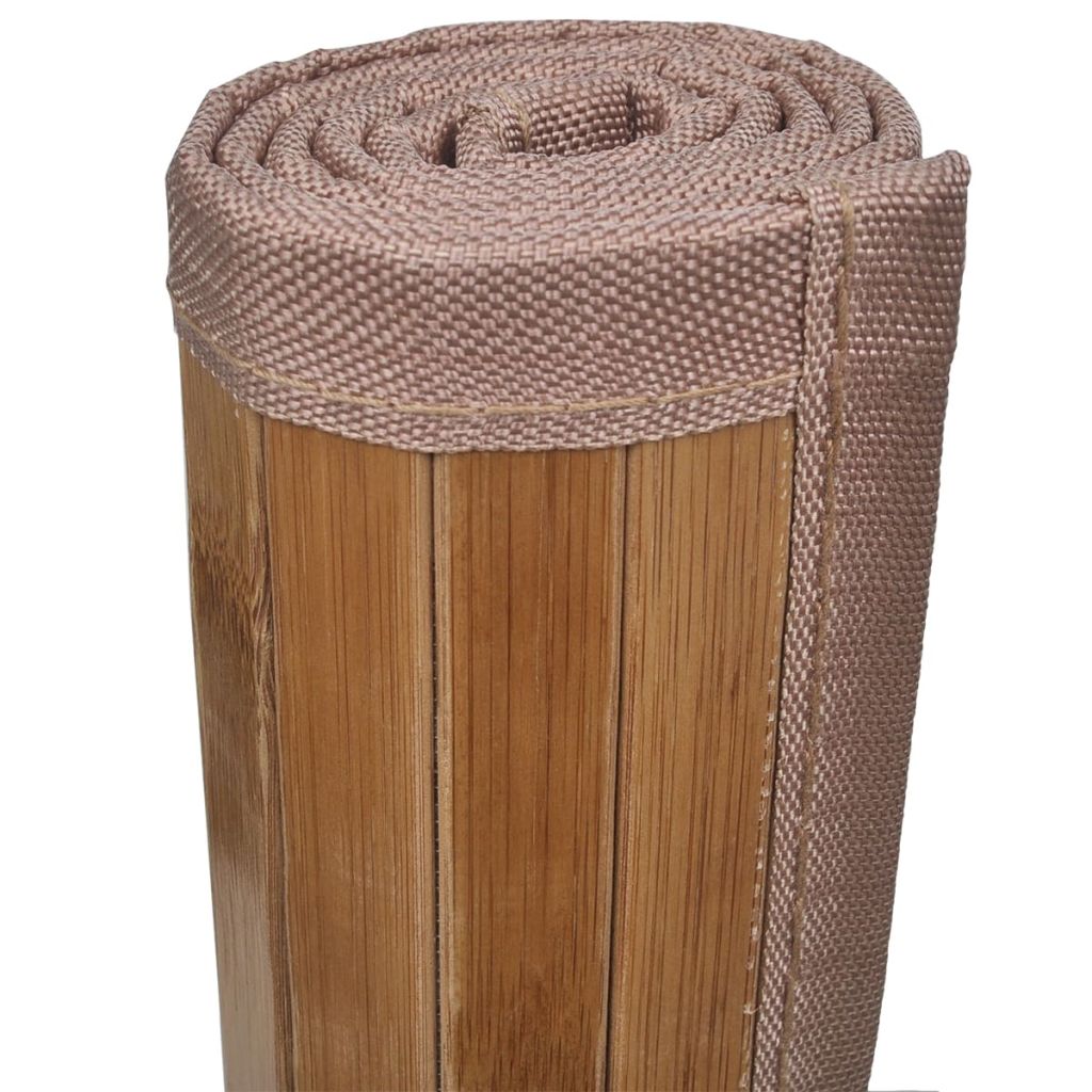Badmatje bamboe 60 x 90 cm bruin