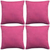 vidaXL Kussenhoezen 4 stuks linnen look roze 40x40 cm