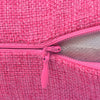 Kleur: roze Afmeting: 40 x 40 cm (L x B) Ritssluiting Linnen look stof Geschikt voor in de wasmachine Past om kussens van 40 x 40 cm Levering bevat 4 kussenhoezen Stof: 100% polyester Materiaal: Polyester: 100%
