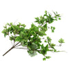 Plantensoort: druiven Kleur: groen Materiaal: kunststof Lengte: 90 cm Aantal bladeren: 178 Levering bevat 2 takken
