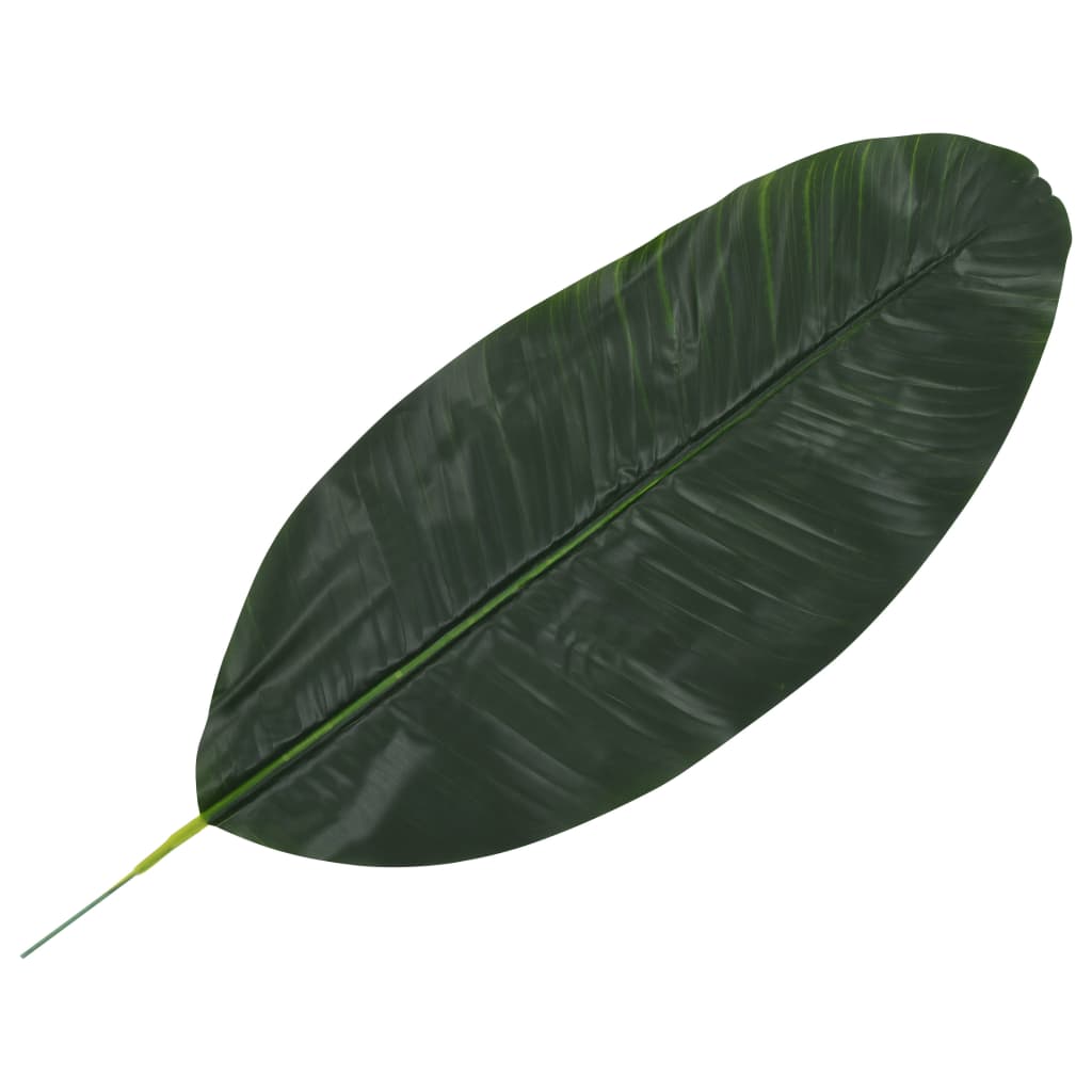 Plantensoort: banaan Kleur: groen Materiaal: kunststof Lengte: 50 cm Levering bevat 5 bladeren