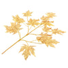 Plantensoort: esdoorn Kleur: goud Materiaal: kunststof Lengte: 75 cm Aantal bladeren: 15 Levering bevat 10 takken