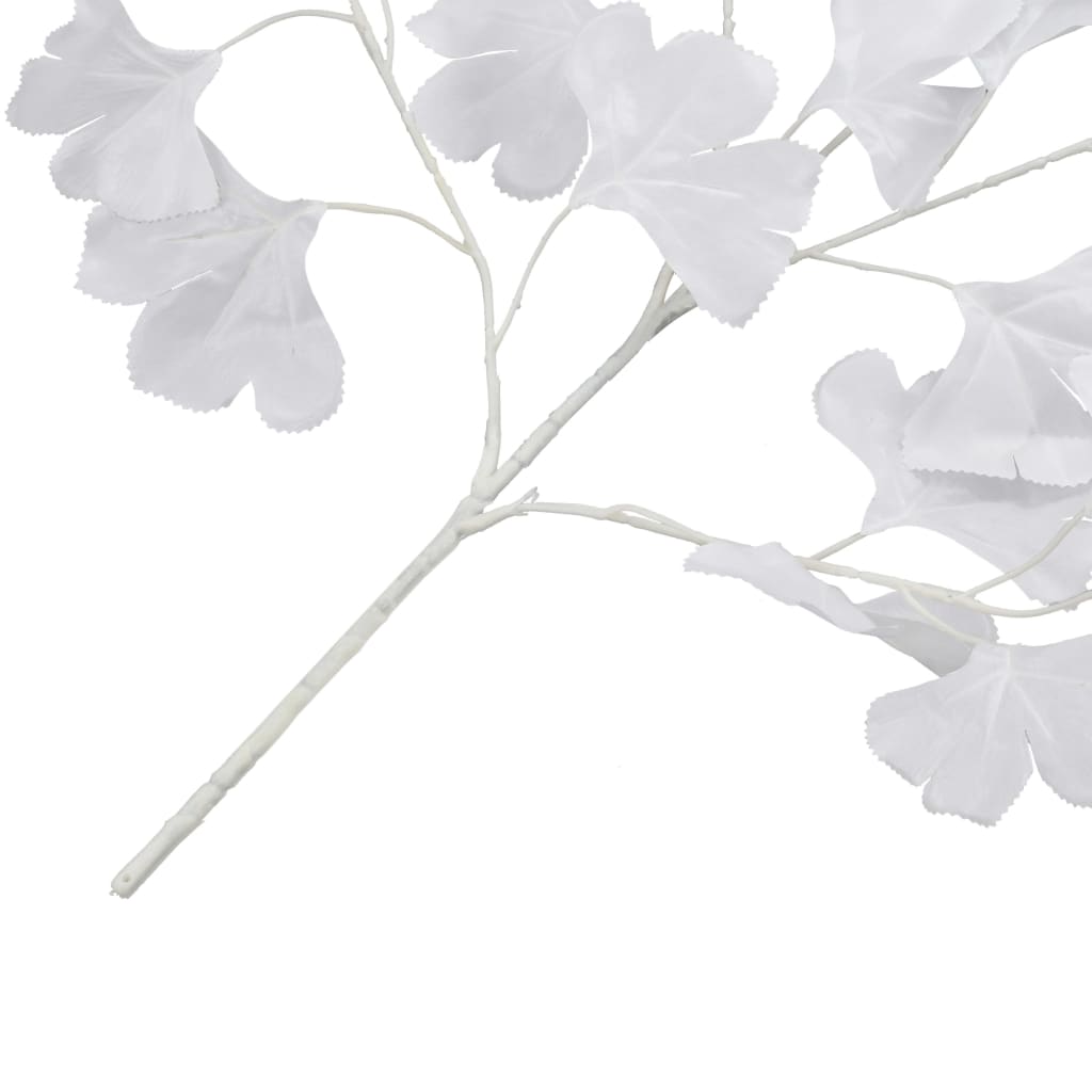 vidaXL Kunstbladeren Japanse notenboom 10 st 65 cm wit