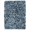 vidaXL Tapijt shaggy hoogpolig 160x230 cm denim blauw