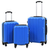 vidaXL 3-delige Harde kofferset ABS blauw