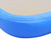 vidaXL Gymnastiekmat met pomp opblaasbaar 500x100x10 cm PVC blauw