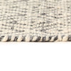 vidaXL Vloerkleed handgeweven 120x170 cm wol wit/grijs/zwart/bruin