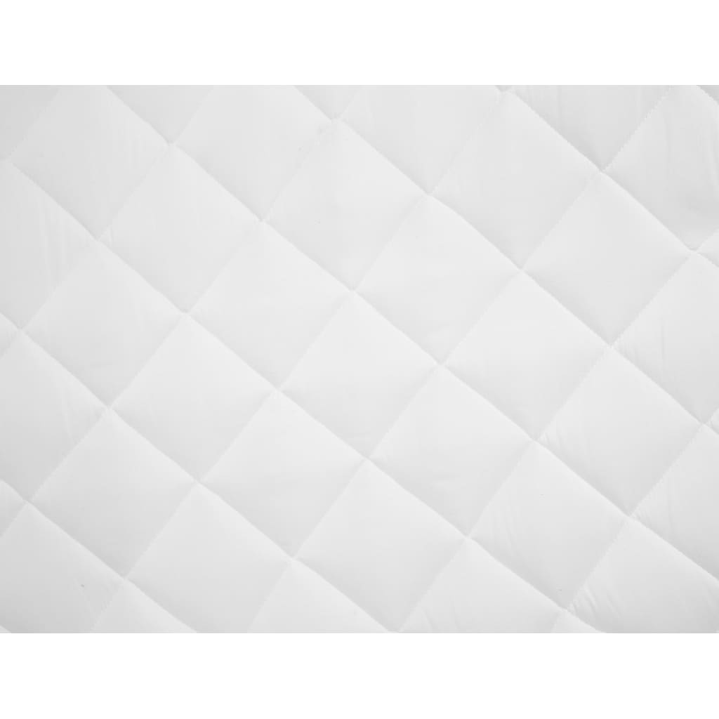 Kleur: wit Materiaal: polyester microvezel met 300 g/m² vulling Voor matrassen met een grootte van: 90 x 200 cm (B x L) Past op matrassen met een dikte tot 25 cm Extra diep Mag in de wasmachine tot 90 °C