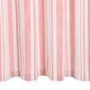 vidaXL Gordijnen met metalen ringen 2 st streep 140x225 cm katoen roze