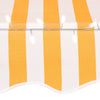 vidaXL Luifel handmatig uittrekbaar met LED 250 cm wit en oranje