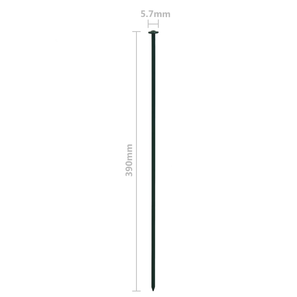 vidaXL Vijverhekset gebogen 77,3x26 cm groen