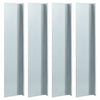Kleur: zilver Materiaal: gegalvaniseerd staal Afmetingen: 150 x 7 x 25 cm (L x B x H) Met 0,7 mm staaldikte Duurzaam en weerbestendig Snijdbaar met een zaag Montage vereist Levering bevat: 4 x stalen plaat