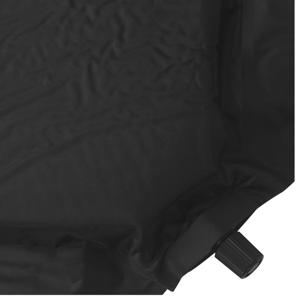 vidaXL Luchtmatras opblaasbaar 66x200 cm zwart