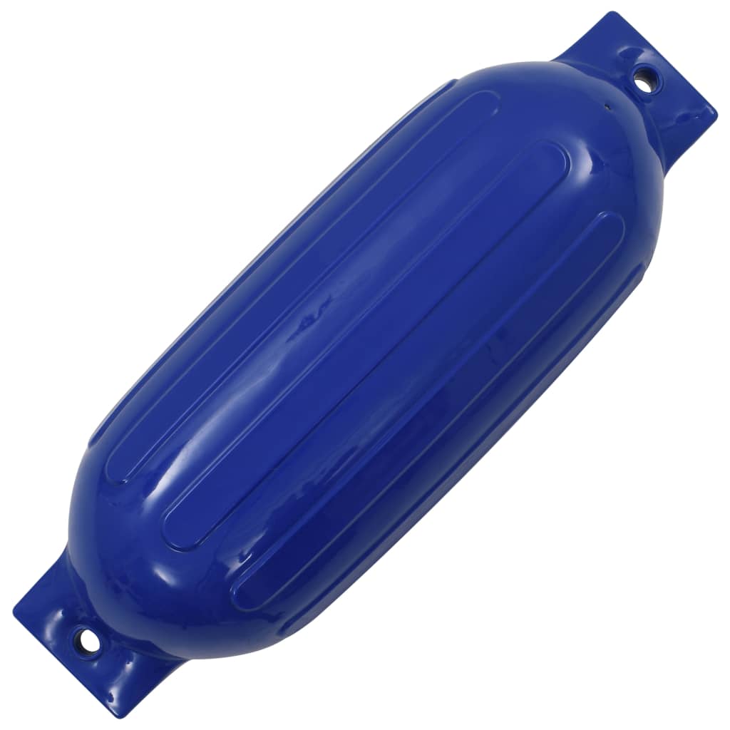 Kleur: blauw Materiaal: PVC Afmetingen: 69 x 21,5 cm (L x B) Levering bevat: 4 x bootstootkussen 1 x pomp