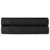vidaXL Handdoeken 2 st 450 g/m² 50x100 cm katoen zwart