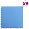vidaXL Vloermatten 6 st 2,16 ㎡ EVA-schuim blauw