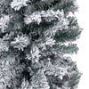 vidaXL Kunstkerstboom met sneeuw smal 150 cm PVC groen
