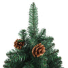 Kerstboom Met Echt Hout En Dennenappels Smal 150 Cm Pvc