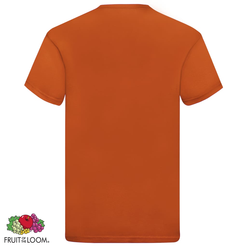 Fruit of the Loom T-shirts Original 5 st M katoen oranje