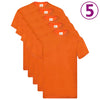 Fruit of the Loom T-shirts Original 5 st 3XL katoen oranje