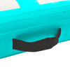 vidaXL Gymnastiekmat met pomp opblaasbaar 700x100x15 cm PVC groen