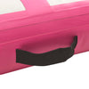 vidaXL Gymnastiekmat met pomp opblaasbaar 200x200x10 cm PVC roze