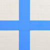 Kleur: blauw en grijs Materiaal: hoge-dichtheid PVC en PVC-stof Afmetingen: 200 x 200 x 10 cm (L x B x D) Inclusief pomp