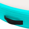 vidaXL Gymnastiekmat met pomp opblaasbaar 100x100x10 cm PVC groen