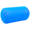 vidaXL Gymnastiekrol met pomp opblaasbaar 120x75 cm PVC blauw