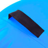 vidaXL Gymnastiekrol met pomp opblaasbaar 120x75 cm PVC blauw