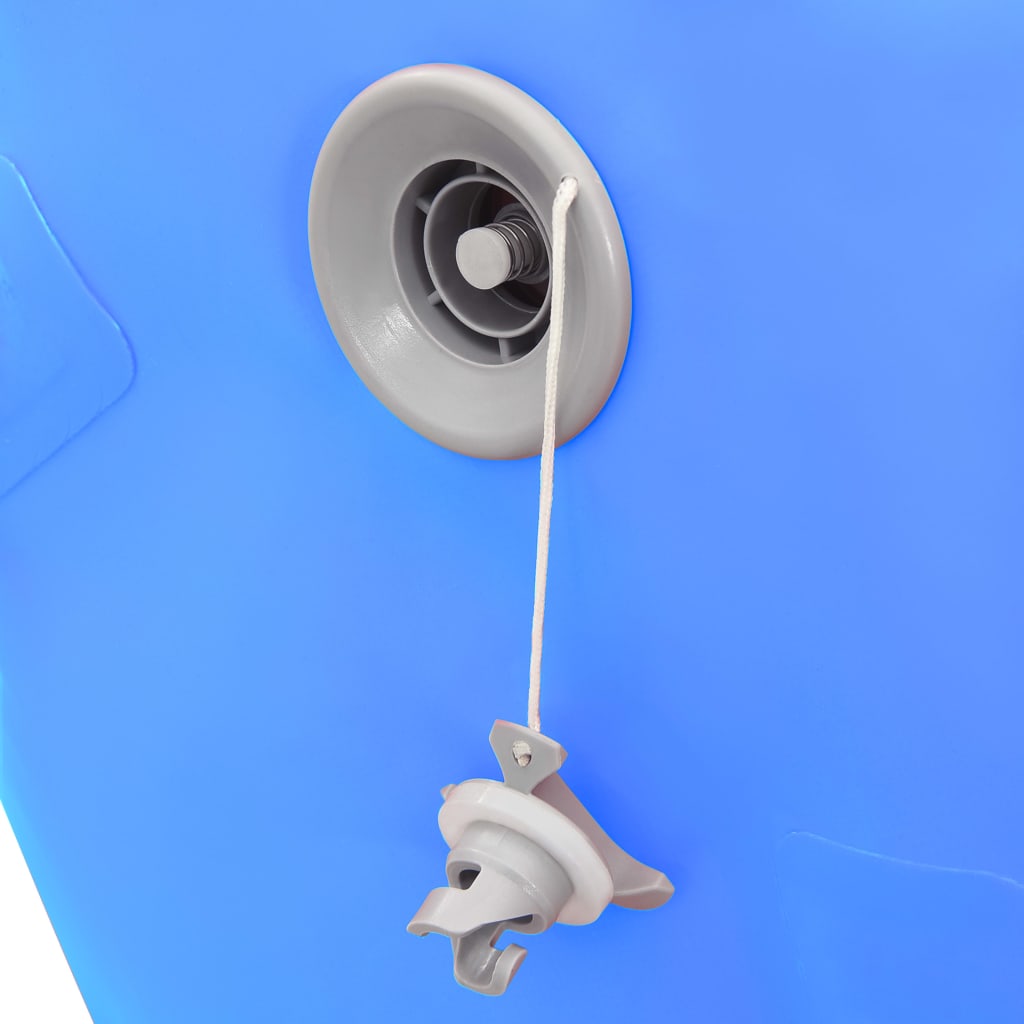 vidaXL Gymnastiekrol met pomp opblaasbaar 120x90 cm PVC blauw