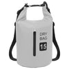 vidaXL Drybag met rits 15 L PVC grijs