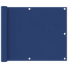 vidaXL Balkonscherm 75x300 cm oxford stof blauw