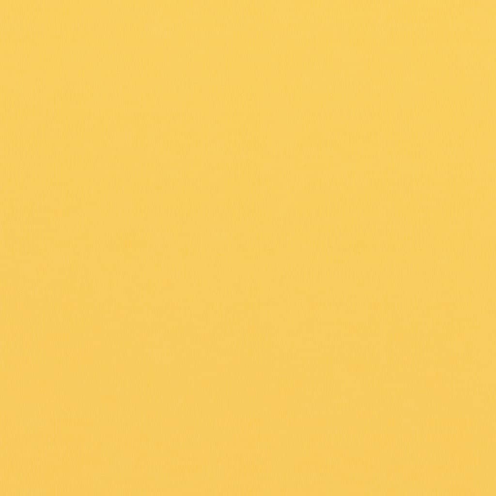 Kleur: geel Materiaal: PU-gecoat oxford stof Afmetingen: 75 x 300 cm (L x B) Waterbestendig Uv-bestendig Aluminium oogjes Inclusief 12 m PE-touw Geen montage vereist