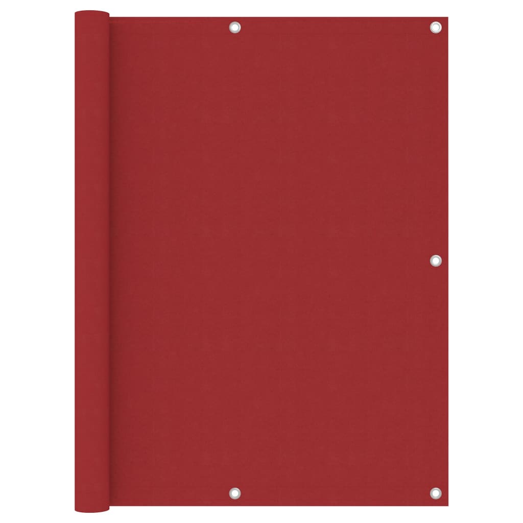 vidaXL Balkonscherm 120x300 cm oxford stof rood