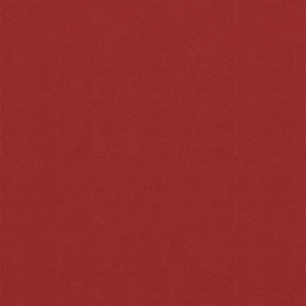 Kleur: rood Materiaal: PU-gecoat oxford stof Afmetingen: 120 x 300 cm (L x B) Waterbestendig Uv-bestendig Aluminium oogjes Inclusief 12 m PE-touw Geen montage vereist