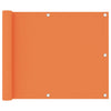 vidaXL Balkonscherm 75x500 cm oxford stof oranje