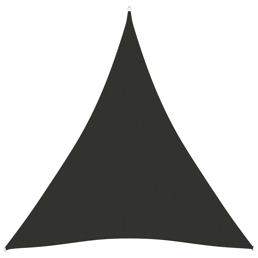 vidaXL Zonnescherm driehoekig 3x4x4 m oxford stof antracietkleurig