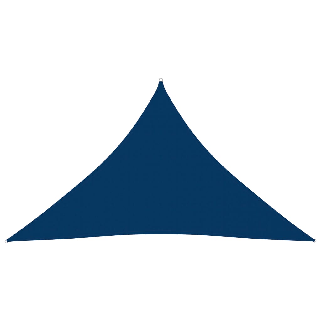 vidaXL Zonnescherm driehoekig 2,5x2,5x3,5 m oxford stof blauw