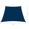 vidaXL Zonnescherm trapezium 3/4x2 m oxford stof blauw
