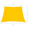 vidaXL Zonnescherm trapezium 3/4x2 m oxford stof geel